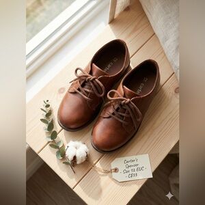 LIKE NEW Carter's Boys Spencer Dress Shoes - Brown - Size 12